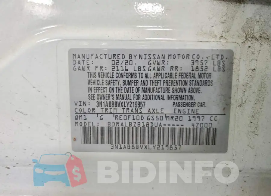 3N1AB8BVXLY219857 Photo# 12