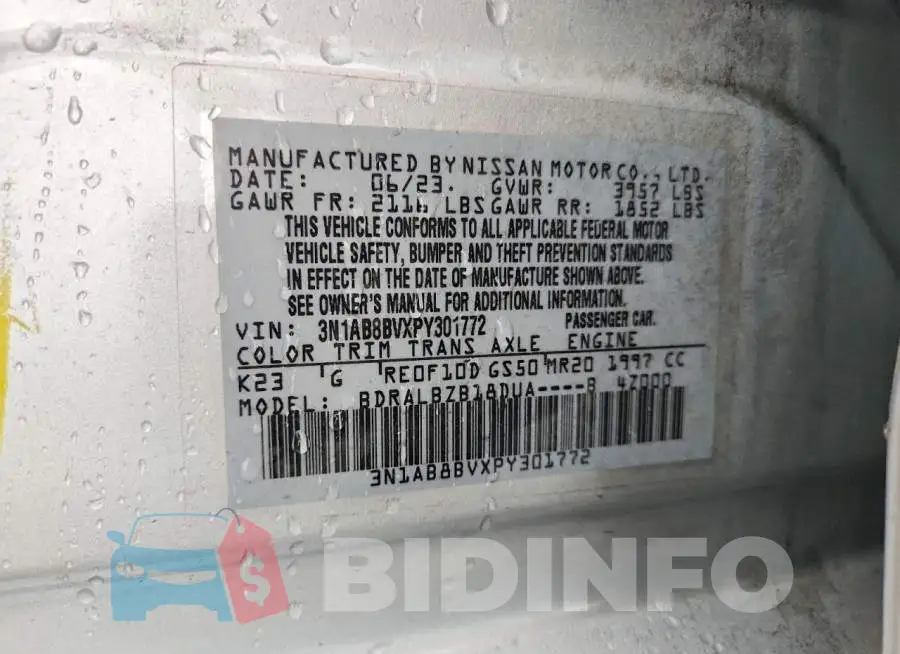 3N1AB8BVXPY301772 Photo# 12