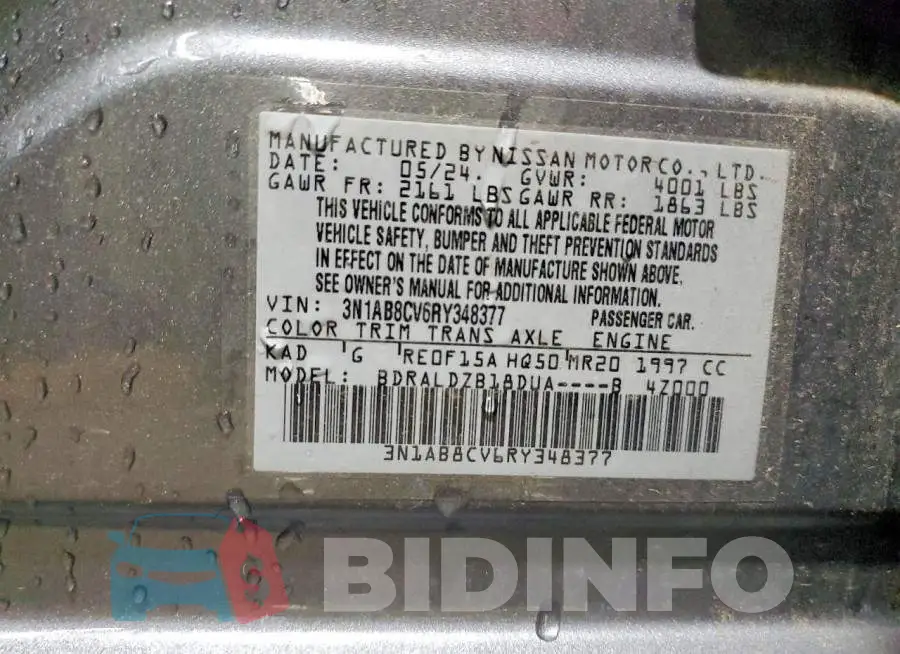 3N1AB8CV6RY348377 Photo# 12