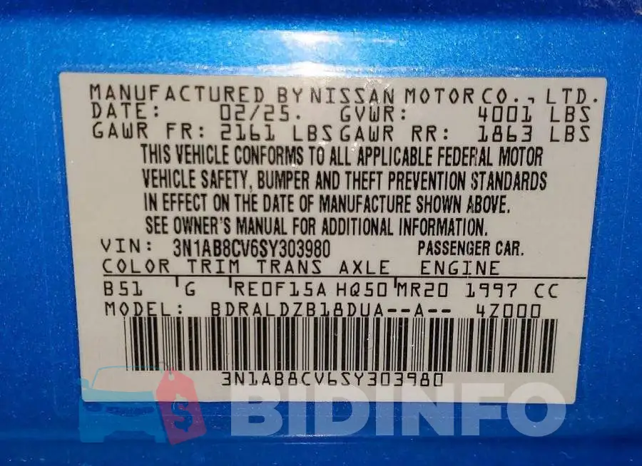 3N1AB8CV6SY303980 Photo# 12