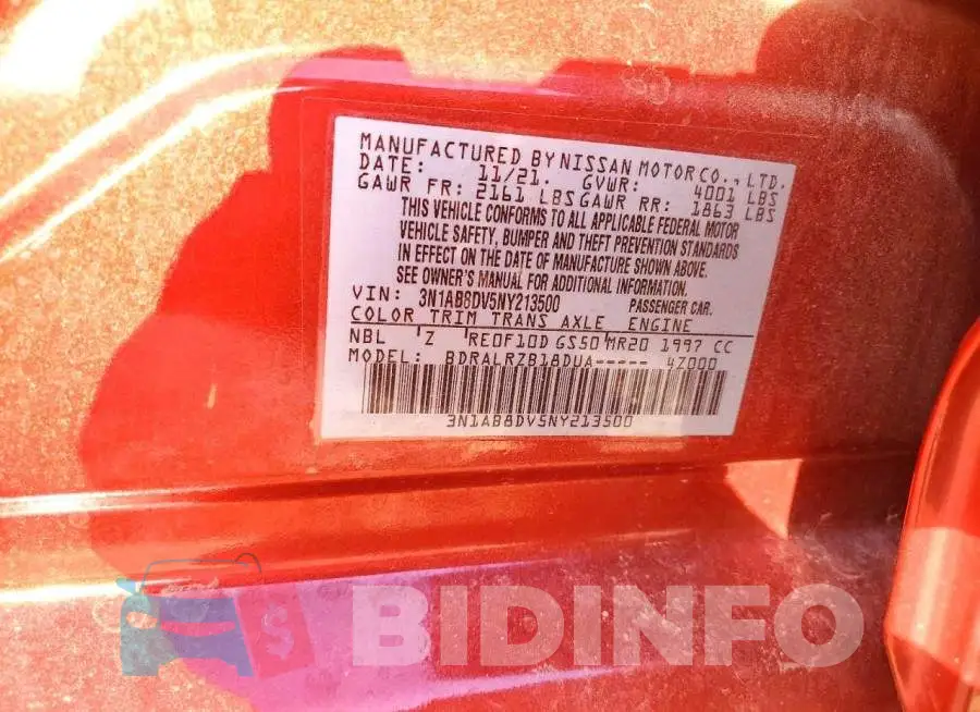 3N1AB8DV5NY213500 Photo# 12