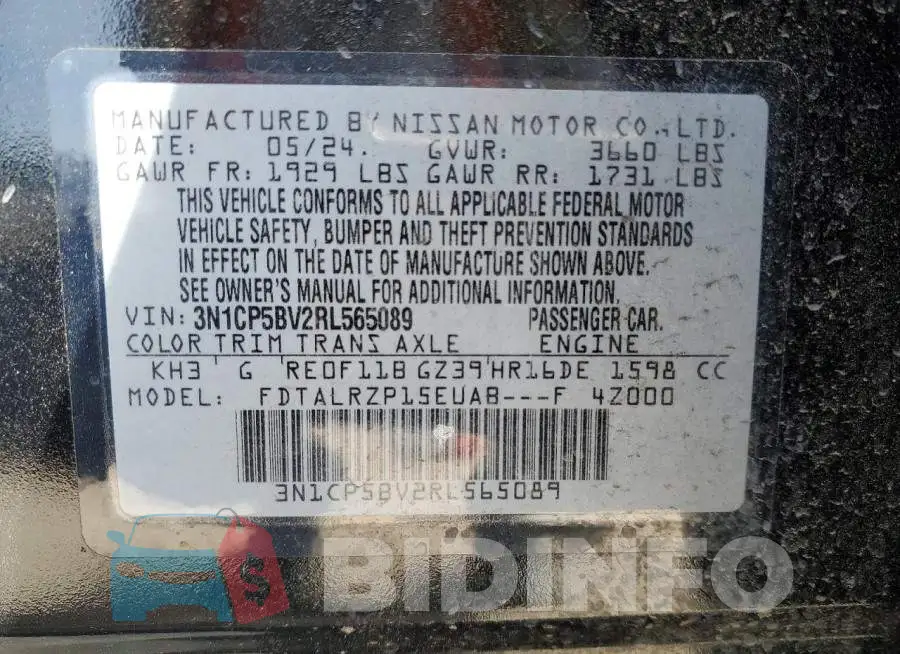 3N1CP5BV2RL565089 Photo# 14