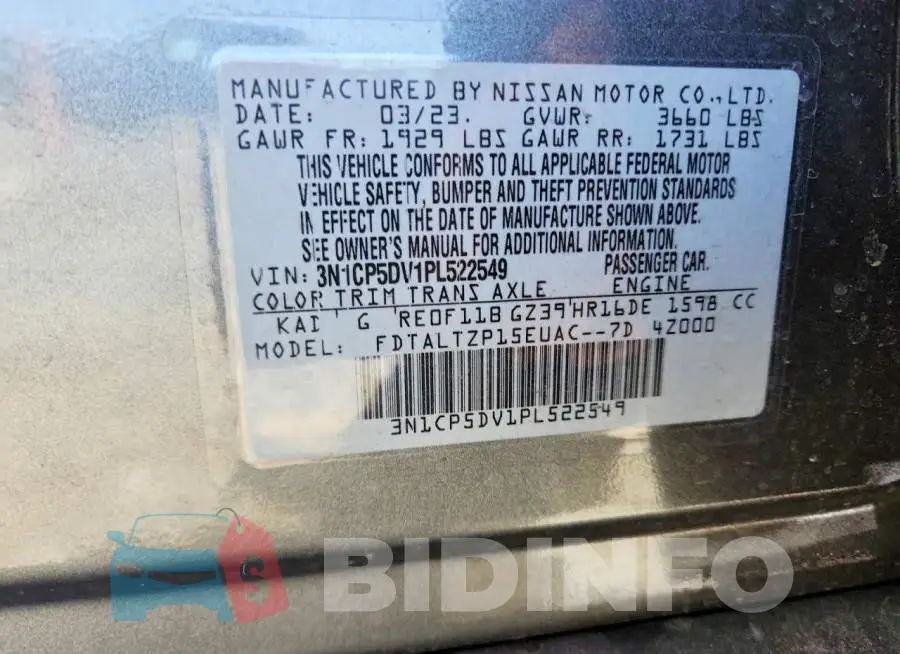 3N1CP5DV1PL522549 Photo# 14