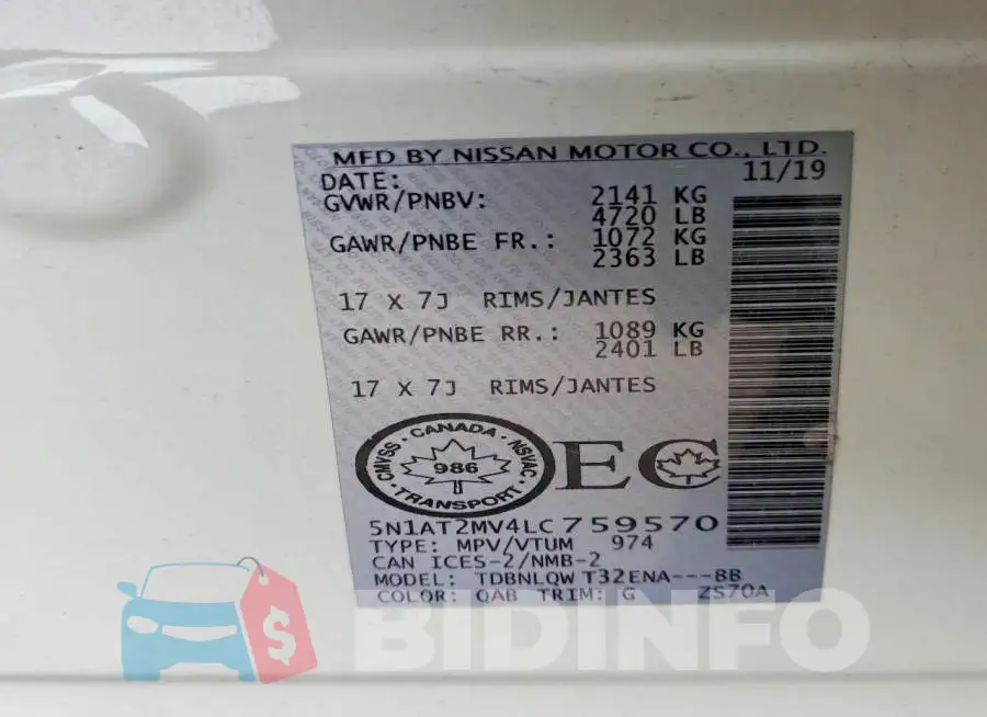 5N1AT2MV4LC759570 Photo# 14