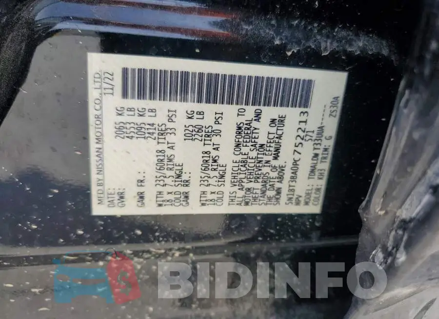 5N1BT3BA0PC752213 Photo# 14