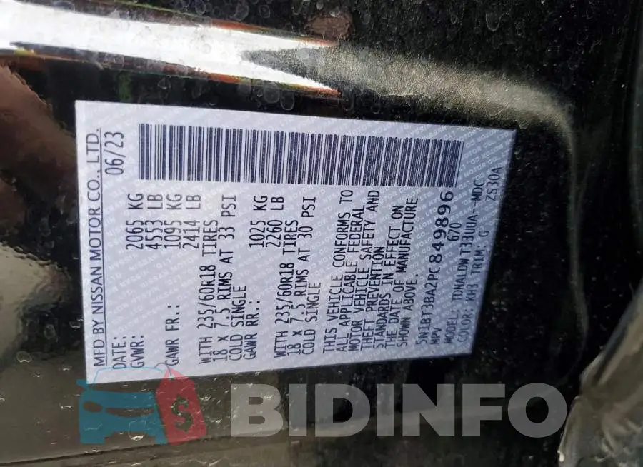 5N1BT3BA2PC849896 Photo# 14
