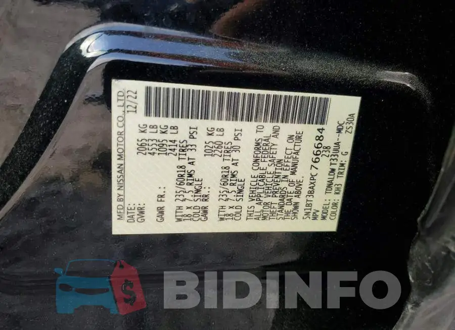 5N1BT3BAXPC766684 Photo# 13