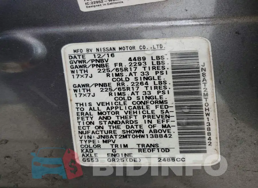 JN8AT2MT0HW138842 Photo# 14