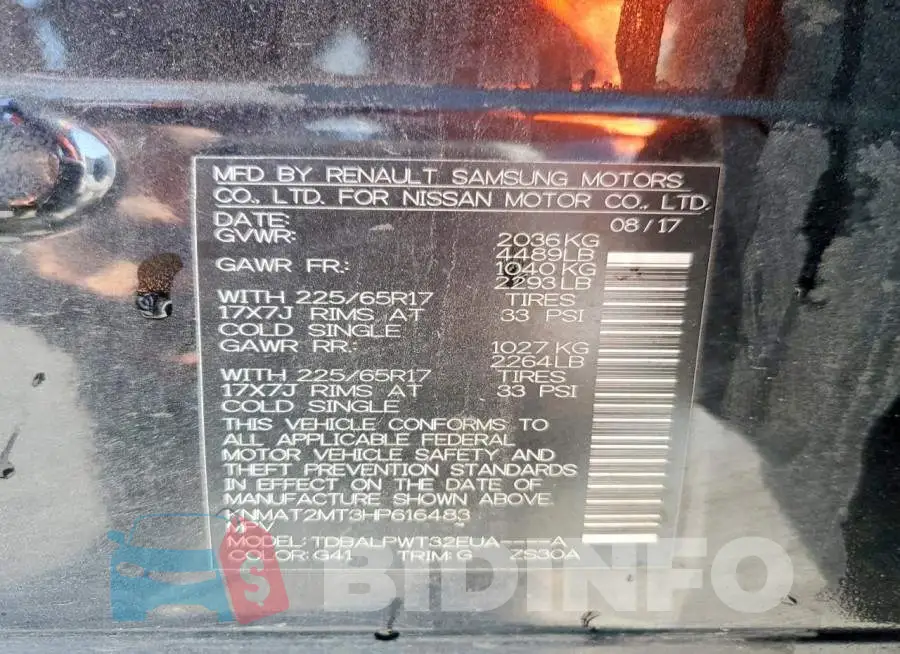KNMAT2MT3HP616483 Photo# 13