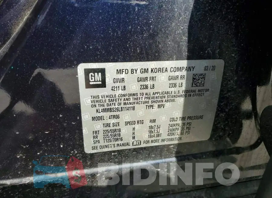 KL4MMBS26LB114118 Photo# 13