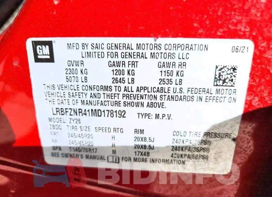 LRBFZNR41MD178192 Photo# 14