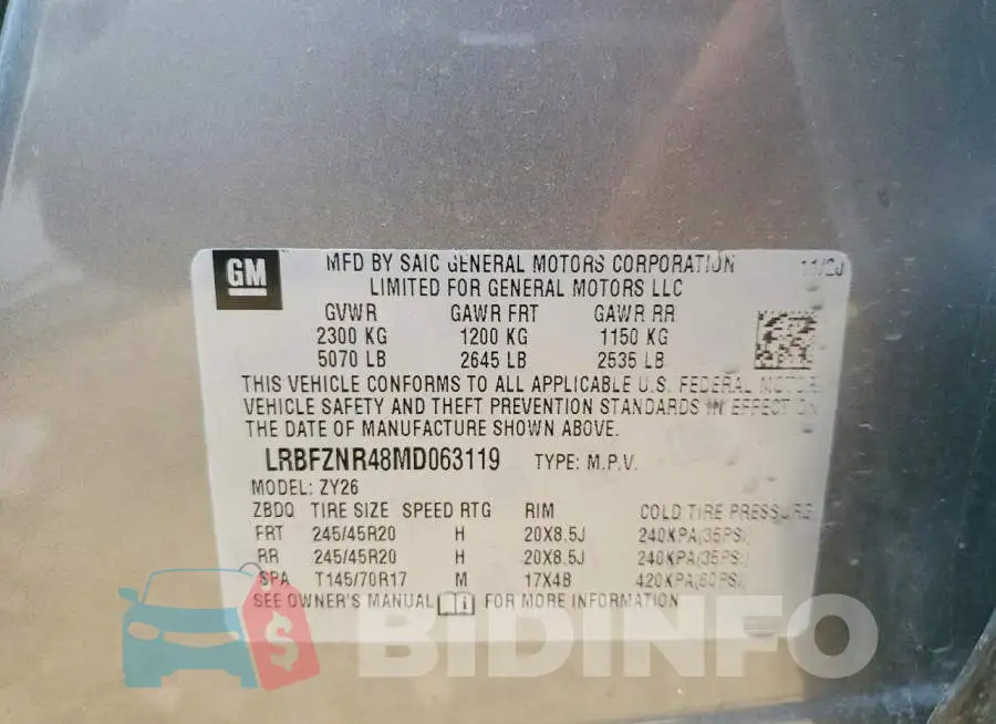 LRBFZNR48MD063119 Photo# 13