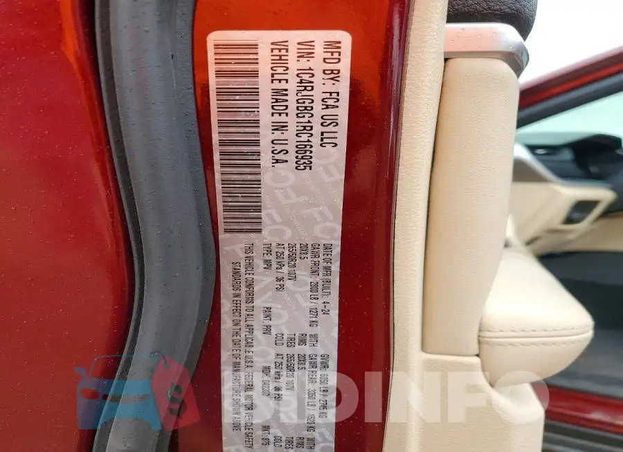 1C4RJGBG1RC166935 Photo# 14