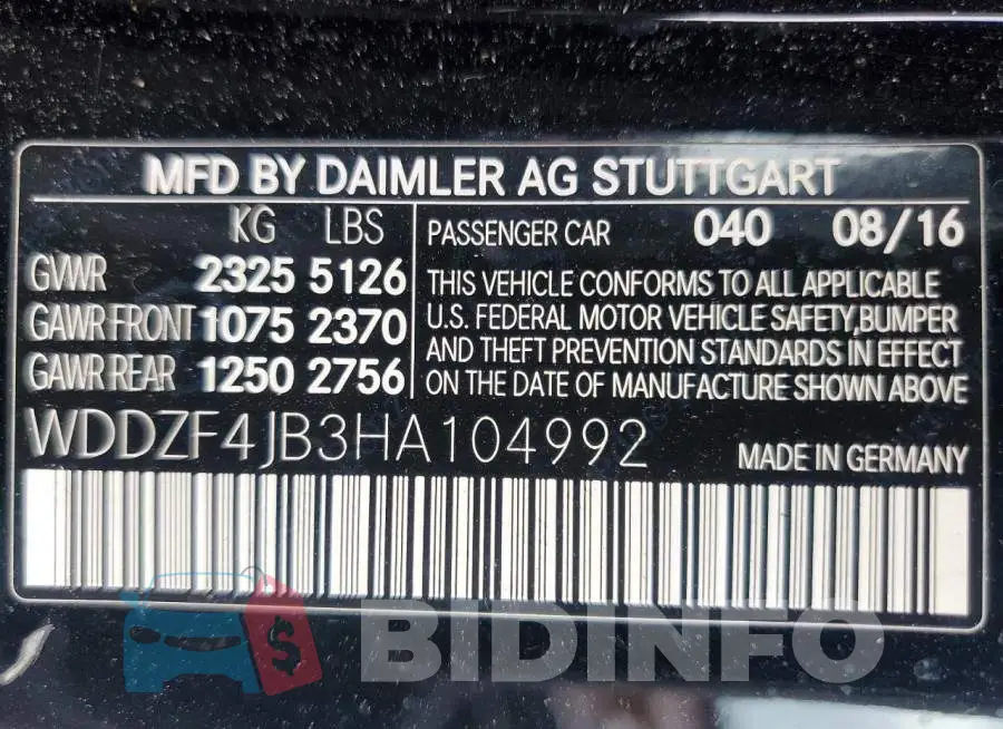 WDDZF4JB3HA104992 Photo# 12