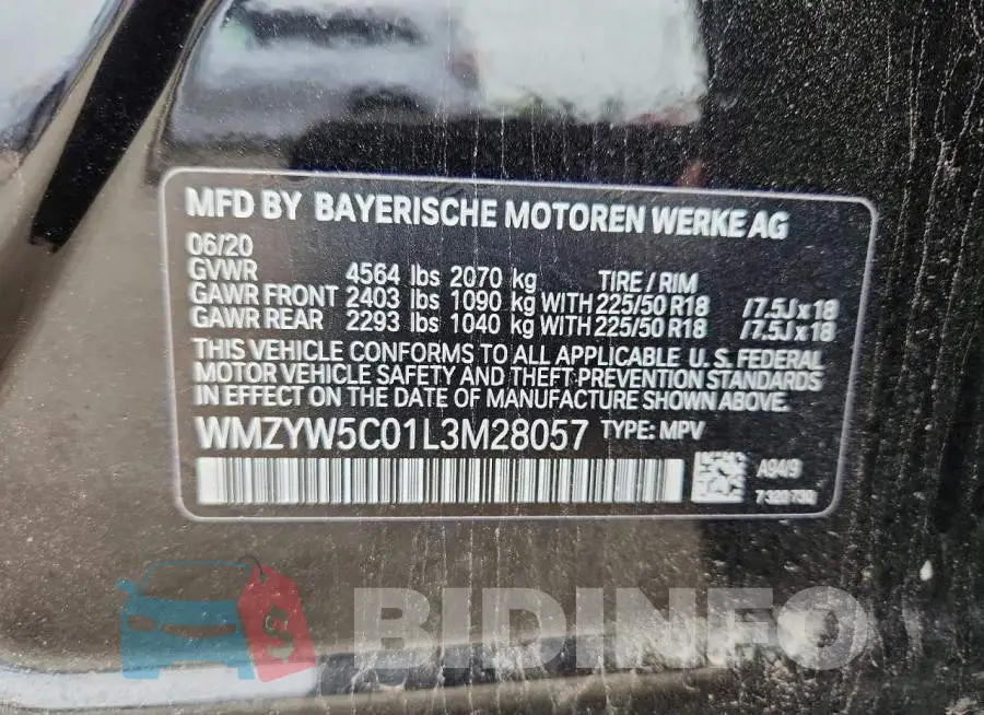 WMZYW5C01L3M28057 Photo# 12