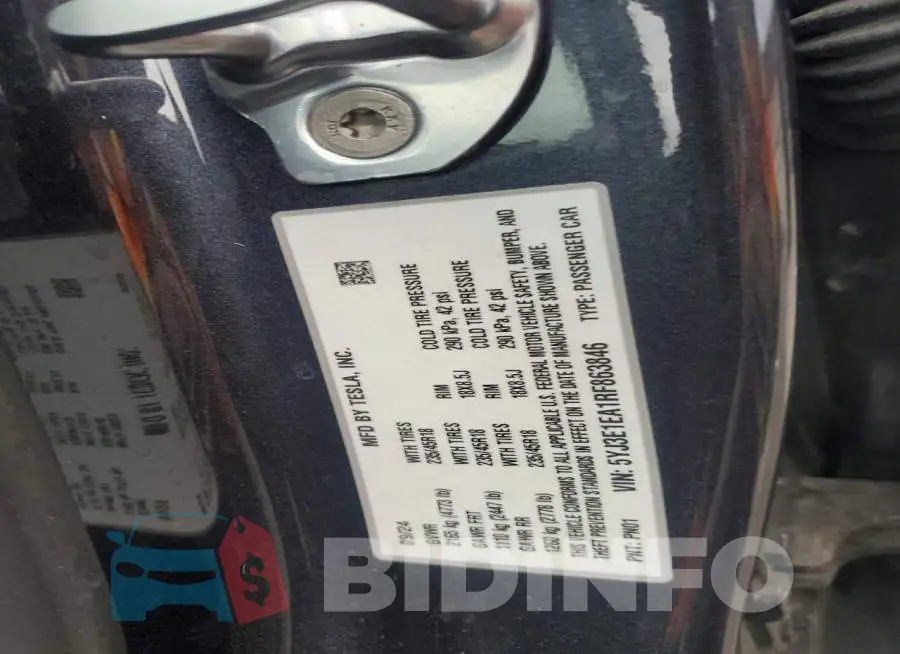 5YJ3E1EA1RF863846 Photo# 12