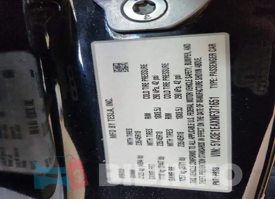 5YJ3E1EAXNF371651 Photo# 12