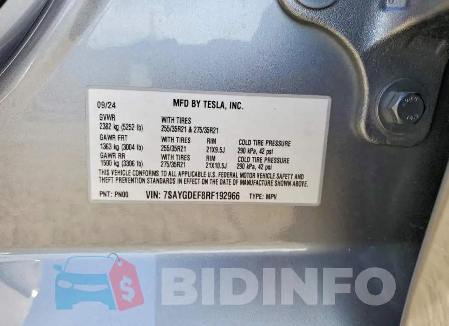 7SAYGDEF8RF192966 Photo# 13
