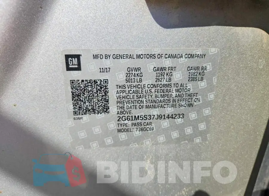 2G61M5S37J9144233 Photo# 12