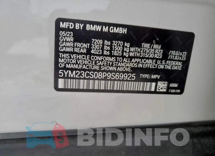 5YM23CS08P9S69925 Photo# 13