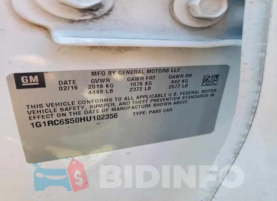 1G1RC6S50HU102356 Photo# 12