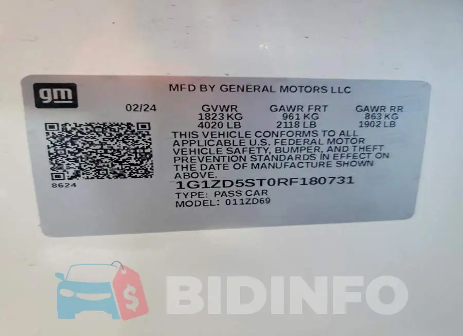 1G1ZD5ST0RF180731 Photo# 12