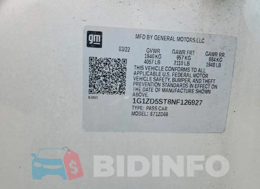 1G1ZD5ST8NF126927 Photo# 12