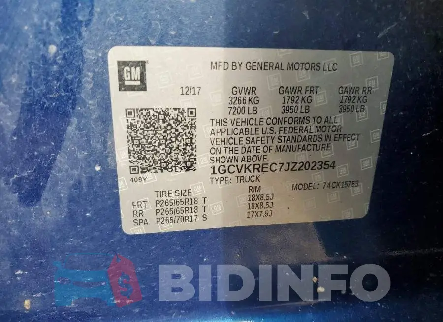 1GCVKREC7JZ202354 Photo# 12