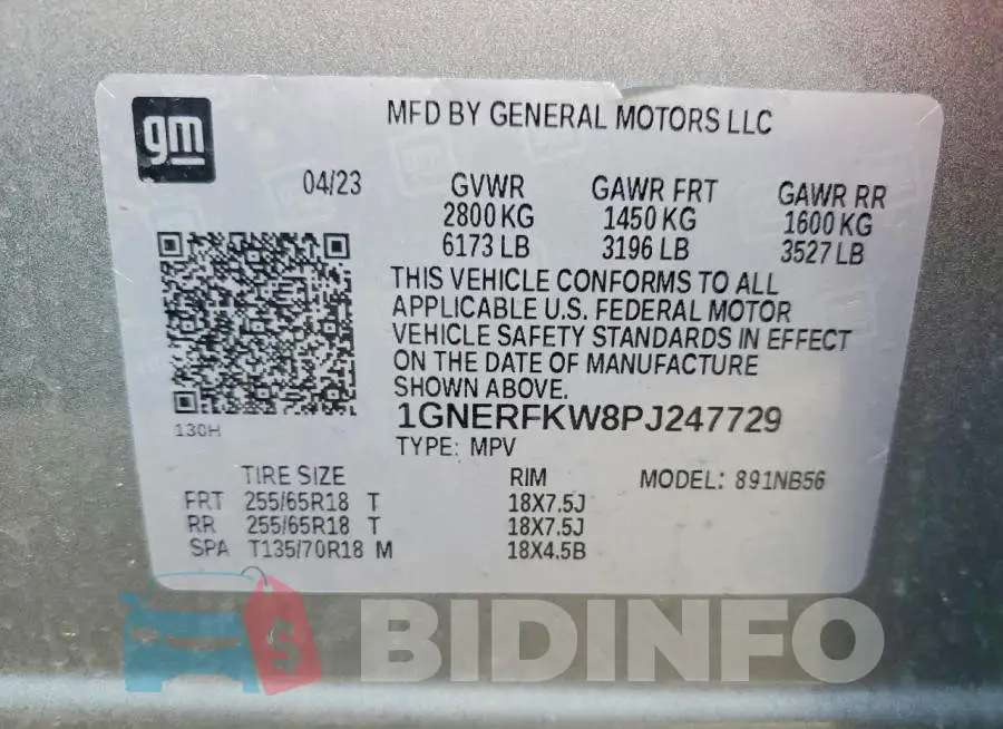 1GNERFKW8PJ247729 Photo# 13