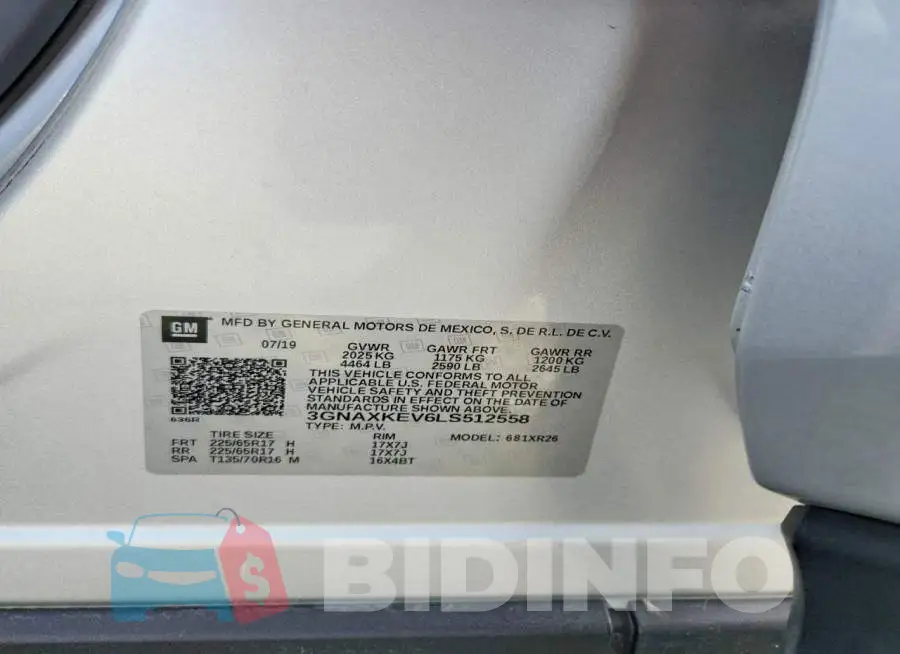 3GNAXKEV6LS512558 Photo# 13