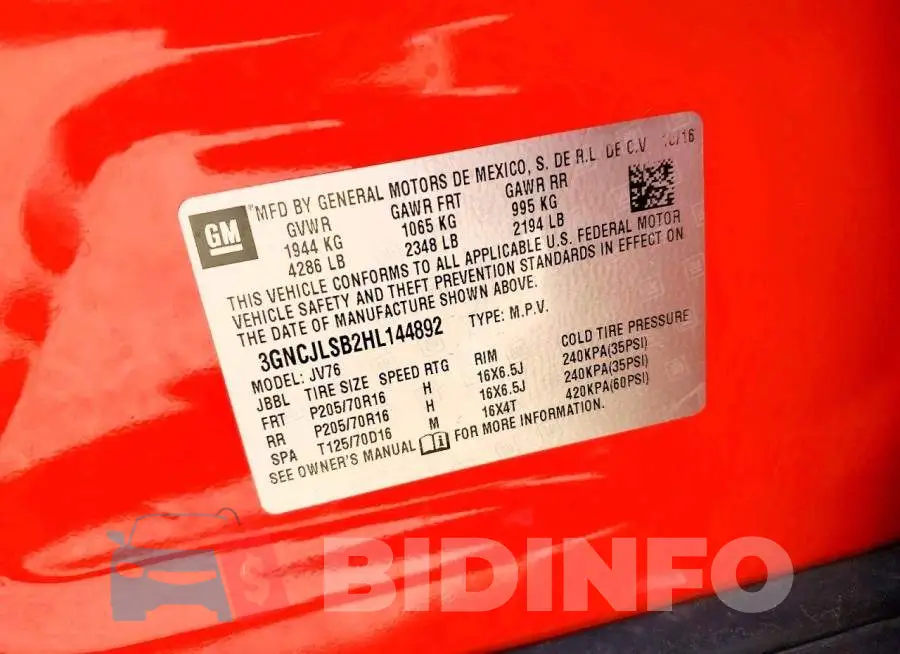 3GNCJLSB2HL144892 Photo# 13