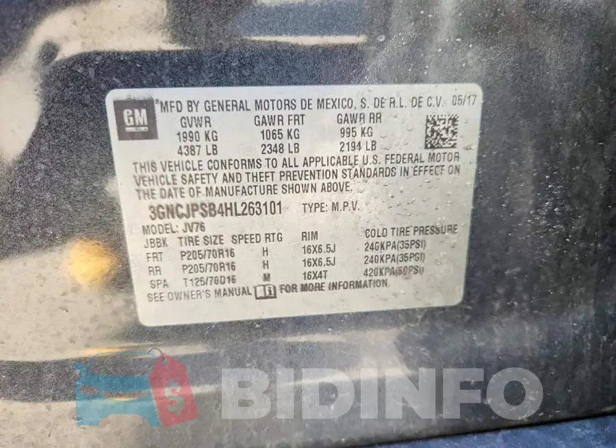 3GNCJPSB4HL263101 Photo# 13