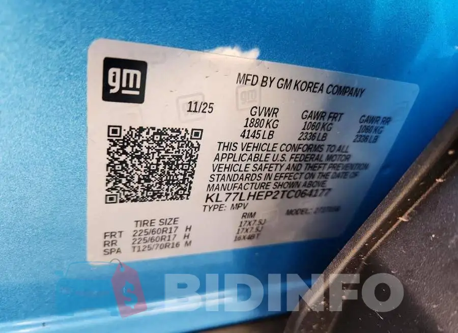 KL77LHEP2TC064177 Photo# 13