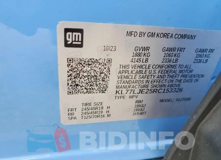 KL77LJE25RC153326 Photo# 13