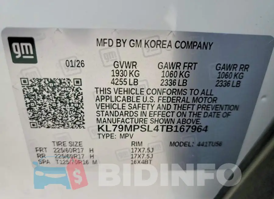 KL79MPSL4TB167964 Photo# 13