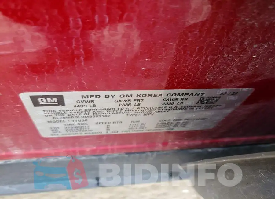 KL79MRSL9MB007382 Photo# 13