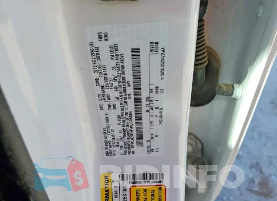 1FMDE5DH1PLC08554 Photo# 12