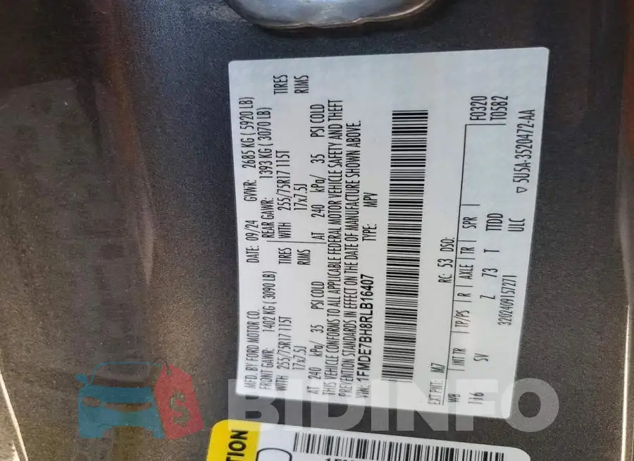 1FMDE7BH8RLB16407 Photo# 13