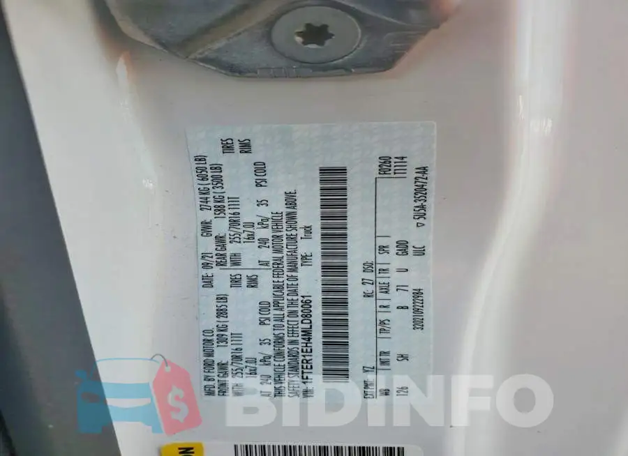 1FTER1EH4MLD80061 Photo# 12