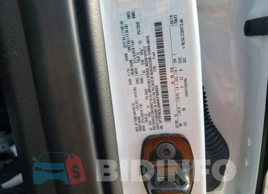 1FTFW3L89RKF80605 Photo# 13