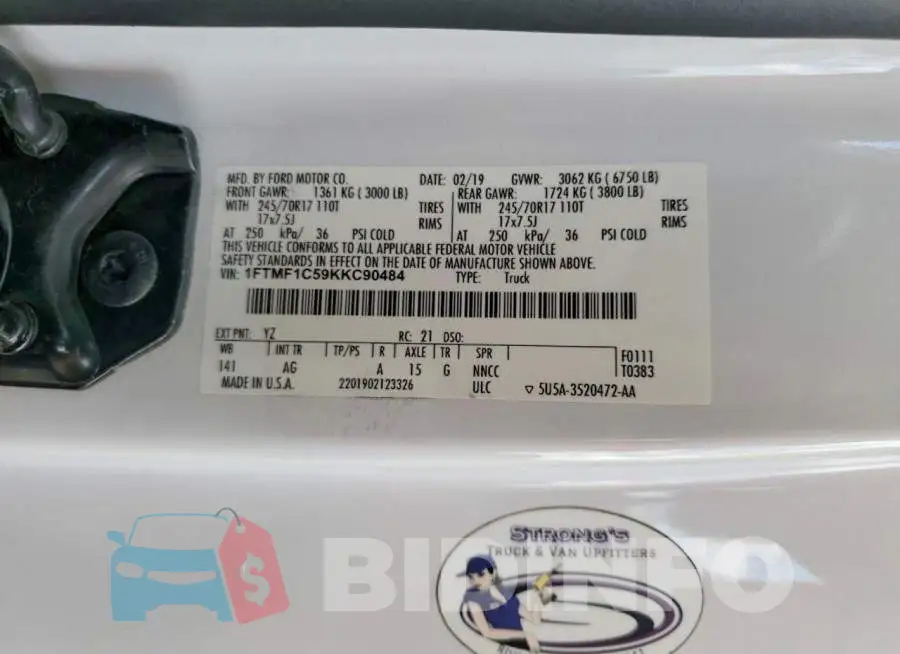1FTMF1C59KKC90484 Photo# 12