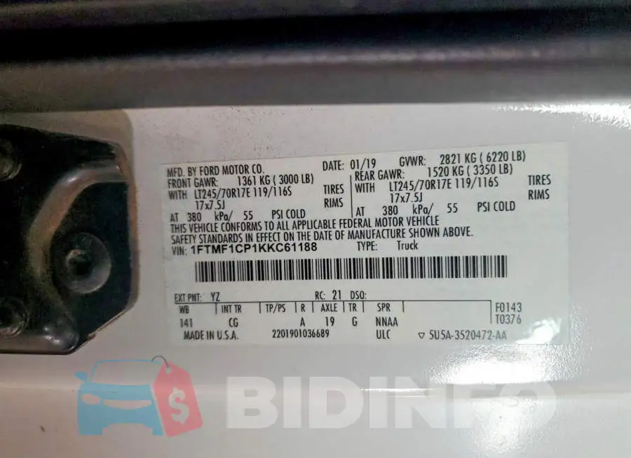 1FTMF1CP1KKC61188 Photo# 13
