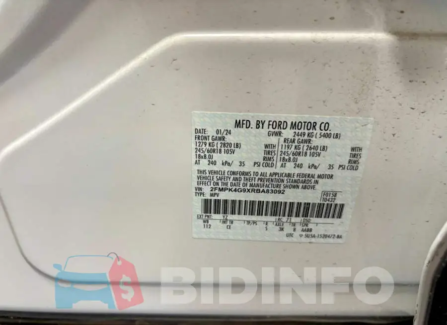 2FMPK4G9XRBA83092 Photo# 10