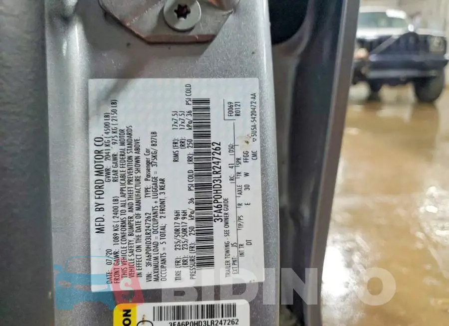 3FA6P0HD3LR247262 Photo# 12