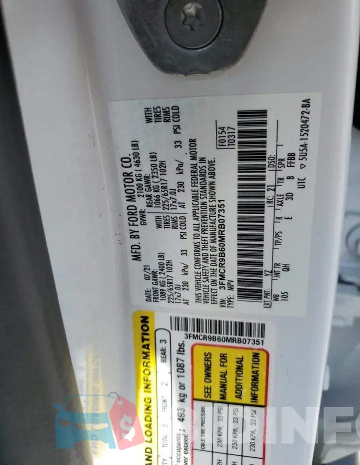 3FMCR9B60MRB07351 Photo# 13