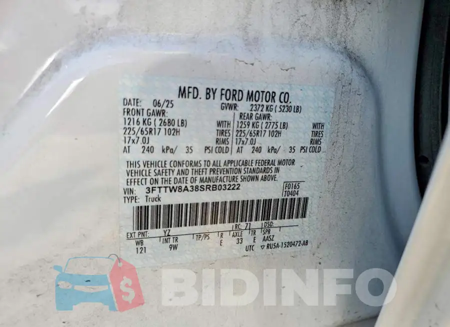 3FTTW8A38SRB03222 Photo# 12