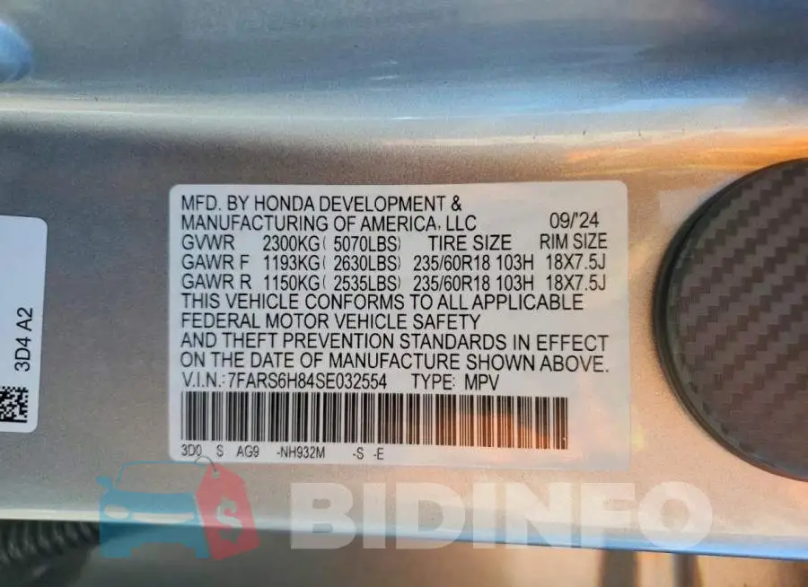 7FARS6H84SE032554 Photo# 12