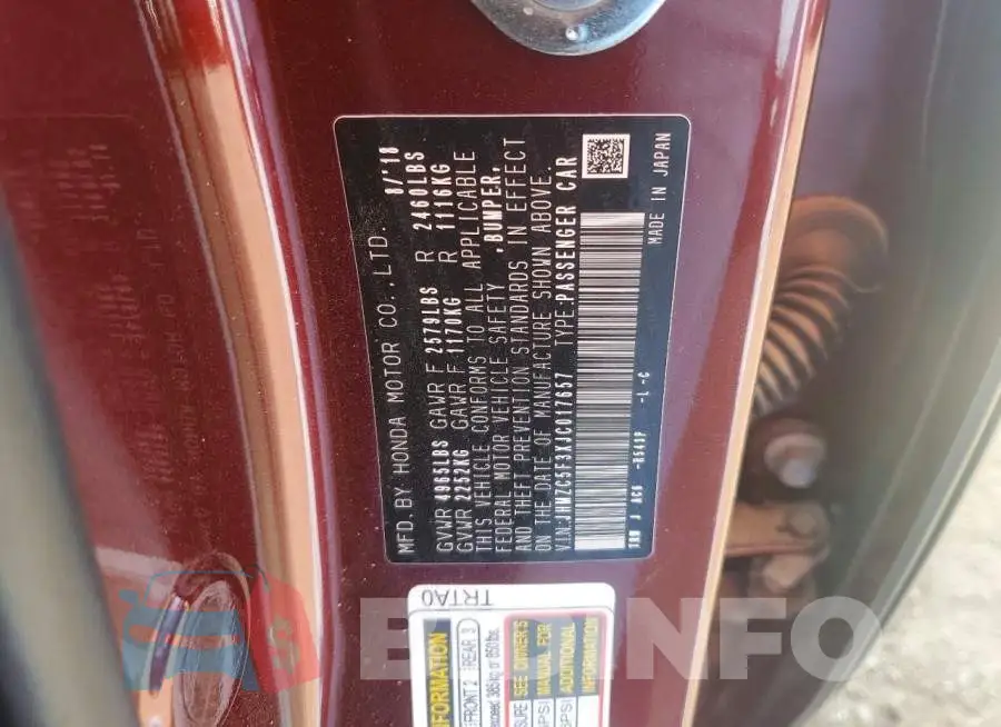 JHMZC5F3XJC017657 Photo# 12