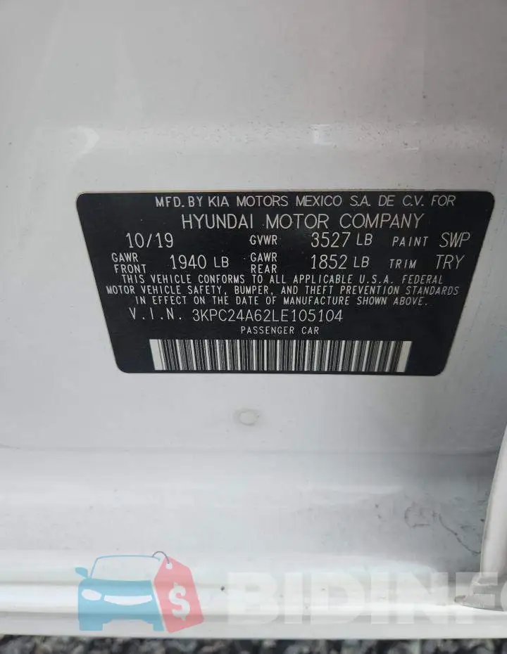 3KPC24A62LE105104 Photo# 12