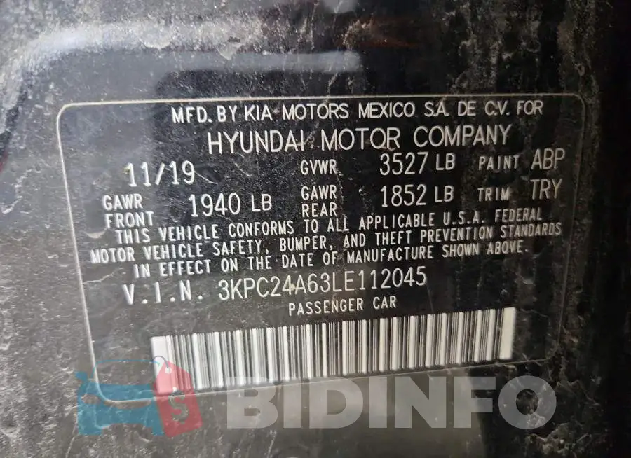 3KPC24A63LE112045 Photo# 13